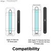 imageelago Metal Plate Compatible with R1 Apple TV Siri Remote 4K 4th Generation Case  Powerful Magnets Stick to Plate Adhesive Tape Included Minimalistic Design Complete Access 2 Plates IncludedApple TV Siri Remote 2nd Generation
