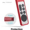 imageelago R2 Slim Case Compatible with 2022 Apple TV 4K HD Siri Remote 3rd Generation Compatible with 2021 Apple TV Siri Remote 2nd  Slim Light ScratchFree Full Access to All Functions RedRed