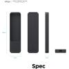 imageelago R2 Slim Case Compatible with 2022 Apple TV 4K HD Siri Remote 3rd Generation Compatible with 2021 Apple TV Siri Remote 2nd  Slim Light ScratchFree Full Access to All Functions RedBlack