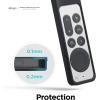 imageelago R2 Slim Case Compatible with 2022 Apple TV 4K HD Siri Remote 3rd Generation Compatible with 2021 Apple TV Siri Remote 2nd  Slim Light ScratchFree Full Access to All Functions RedBlack