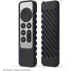 imageelago R3 Protective Case Compatible with 2022 Apple TV Siri Remote 3rd Generation Compatible with 2021 Apple TV Siri Remote 2nd Gen  Lanyard Great Grip Shock Absorption Drop Protection RedBlack