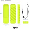 imageelago R3 Protective Case Compatible with 2022 Apple TV Siri Remote 3rd Generation Compatible with 2021 Apple TV Siri Remote 2nd Gen  Lanyard Great Grip Shock Absorption Drop Protection RedNeon Yellow