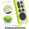 imageelago R3 Protective Case Compatible with 2022 Apple TV Siri Remote 3rd Generation Compatible with 2021 Apple TV Siri Remote 2nd Gen  Lanyard Great Grip Shock Absorption Drop Protection RedNeon Yellow