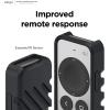 imageelago R3 Protective Case Compatible with 2022 Apple TV Siri Remote 3rd Generation Compatible with 2021 Apple TV Siri Remote 2nd Gen  Lanyard Great Grip Shock Absorption Drop Protection RedBlack