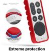 imageelago R3 Protective Case Compatible with 2022 Apple TV Siri Remote 3rd Generation Compatible with 2021 Apple TV Siri Remote 2nd Gen  Lanyard Great Grip Shock Absorption Drop Protection RedRed
