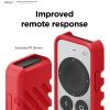 imageelago R3 Protective Case Compatible with 2022 Apple TV Siri Remote 3rd Generation Compatible with 2021 Apple TV Siri Remote 2nd Gen  Lanyard Great Grip Shock Absorption Drop Protection RedRed
