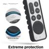 imageelago R3 Protective Case Compatible with 2022 Apple TV Siri Remote 3rd Generation Compatible with 2021 Apple TV Siri Remote 2nd Gen  Lanyard Great Grip Shock Absorption Drop Protection RedBlack