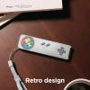 imageelago R4 Retro Case Compatible with 2022 Apple TV 4K Siri Remote 3rd Generation Compatible with 2021 Apple TV Siri Remote 2nd Gen  Classic Controller Design NonFunctional Lanyard BlackNightglow Blue