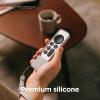 imageelago R4 Retro Case Compatible with 2022 Apple TV 4K Siri Remote 3rd Generation Compatible with 2021 Apple TV Siri Remote 2nd Gen  Classic Controller Design NonFunctional Lanyard BlackLight Grey