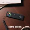 imageelago R4 Retro Case Compatible with 2022 Apple TV 4K Siri Remote 3rd Generation Compatible with 2021 Apple TV Siri Remote 2nd Gen  Classic Controller Design NonFunctional Lanyard BlackBlack