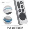 imageelago R4 Retro Case Compatible with 2022 Apple TV 4K Siri Remote 3rd Generation Compatible with 2021 Apple TV Siri Remote 2nd Gen  Classic Controller Design NonFunctional Lanyard BlackLight Grey