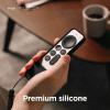 imageelago R4 Retro Case Compatible with 2022 Apple TV 4K Siri Remote 3rd Generation Compatible with 2021 Apple TV Siri Remote 2nd Gen  Classic Controller Design NonFunctional Lanyard BlackBlack