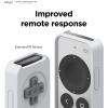 imageelago R4 Retro Case Compatible with 2022 Apple TV 4K Siri Remote 3rd Generation Compatible with 2021 Apple TV Siri Remote 2nd Gen  Classic Controller Design NonFunctional Lanyard BlackLight Grey
