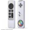 imageelago R4 Retro Case Compatible with 2022 Apple TV 4K Siri Remote 3rd Generation Compatible with 2021 Apple TV Siri Remote 2nd Gen  Classic Controller Design NonFunctional Lanyard BlackNightglow Blue