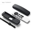 imageelago R5 Locator Case Compatible with 2022 Apple TV 4K Siri Remote 3rd Gen 2021 2nd Gen and AirTag  Full Access to All Functions BlackBlack
