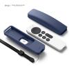 imageelago R5 Locator Case Compatible with 2022 Apple TV 4K Siri Remote 3rd Gen 2021 2nd Gen and AirTag  Full Access to All Functions BlackJean Indigo
