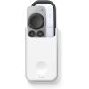 imageelago Universal Remote Holder Mount Compatible with Apple TV and All Other Control Devices  Adhesive Tape or Screw Mounting Options Available Wired Charging Small 3rd ampamp 2nd Gen WhiteWhite