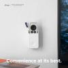 imageelago Universal Remote Holder Mount Compatible with Apple TV and All Other Control Devices  Adhesive Tape or Screw Mounting Options Available Wired Charging Small 3rd ampamp 2nd Gen WhiteWhite