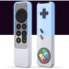 imageelago R4 Retro Case Compatible with 2022 Apple TV 4K Siri Remote 3rd Generation Compatible with 2021 Apple TV Siri Remote 2nd Gen  Classic Controller Design NonFunctional Lanyard BlackNightglow Blue