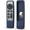 imageelago R5 Locator Case Compatible with 2022 Apple TV 4K Siri Remote 3rd Gen 2021 2nd Gen and AirTag  Full Access to All Functions BlackJean Indigo