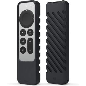 imageelago R3 Protective Case Compatible with 2022 Apple TV Siri Remote 3rd Generation Compatible with 2021 Apple TV Siri Remote 2nd Gen  Lanyard Great Grip Shock Absorption Drop Protection RedBlack