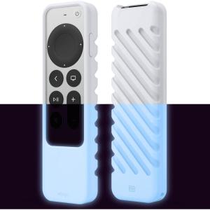 imageelago R3 Protective Case Compatible with 2022 Apple TV Siri Remote 3rd Generation Compatible with 2021 Apple TV Siri Remote 2nd Gen  Lanyard Great Grip Shock Absorption Drop Protection RedNightglow Blue