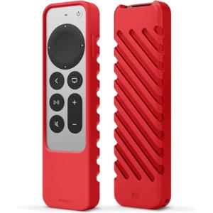 imageelago R3 Protective Case Compatible with 2022 Apple TV Siri Remote 3rd Generation Compatible with 2021 Apple TV Siri Remote 2nd Gen  Lanyard Great Grip Shock Absorption Drop Protection RedRed
