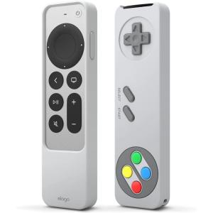 imageelago R4 Retro Case Compatible with 2022 Apple TV 4K Siri Remote 3rd Generation Compatible with 2021 Apple TV Siri Remote 2nd Gen  Classic Controller Design NonFunctional Lanyard BlackLight Grey