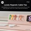 image:imageelago  LINE Friends Magnetic Cable Ties Premium Silicone Cord Organizer Reusable Magnetic Cable Organizer Official Merchandise ChoniniLenini