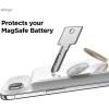image:imageelago Hybrid Clear Case Compatible with MagSafe Battery Pack for iPhone Air  PC  TPU Hybrid Technology AntiYellowing Crystal Clear Shockproof Cover Protective Case Transparent