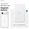 image:imageelago Hybrid Clear Case Compatible with MagSafe Battery Pack for iPhone Air  PC  TPU Hybrid Technology AntiYellowing Crystal Clear Shockproof Cover Protective Case Transparent