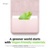 image:imageelago Magnetic Vegan Leather Wallet Card Holder 4Cards Compatible with MagSafe for iPhone Series  Secure Phone Wallet Scratch and Damage Protection Light GreyLovely Pink