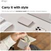image:imageelago Magnetic Vegan Leather Wallet Card Holder 4Cards Compatible with MagSafe for iPhone Series  Secure Phone Wallet Scratch and Damage Protection Light GreyLight Grey