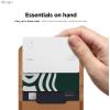 image:imageelago Magnetic Vegan Leather Wallet Card Holder 4Cards Compatible with MagSafe for iPhone Series  Secure Phone Wallet Scratch and Damage Protection Light GreyBrown