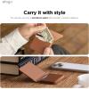 image:imageelago Magnetic Vegan Leather Wallet Card Holder 4Cards Compatible with MagSafe for iPhone Series  Secure Phone Wallet Scratch and Damage Protection Light GreyBrown
