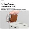 image:imageelago Magnetic Vegan Leather Wallet Card Holder 4Cards Compatible with MagSafe for iPhone Series  Secure Phone Wallet Scratch and Damage Protection Light GreyBrown