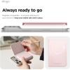 image:imageelago Magnetic Vegan Leather Wallet Card Holder 4Cards Compatible with MagSafe for iPhone Series  Secure Phone Wallet Scratch and Damage Protection Light GreyLovely Pink