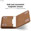 image:imageelago Magnetic Vegan Leather Wallet Card Holder 4Cards Compatible with MagSafe for iPhone Series  Secure Phone Wallet Scratch and Damage Protection Light GreyBrown