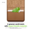image:imageelago Magnetic Vegan Leather Wallet Card Holder 4Cards Compatible with MagSafe for iPhone Series  Secure Phone Wallet Scratch and Damage Protection Light GreyBrown