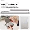 image:imageelago Magnetic Vegan Leather Wallet Card Holder 4Cards Compatible with MagSafe for iPhone Series  Secure Phone Wallet Scratch and Damage Protection Light GreyLight Grey