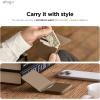 image:imageelago Magnetic Vegan Leather Wallet Card Holder 4Cards Compatible with MagSafe for iPhone Series  Secure Phone Wallet Scratch and Damage Protection Light GreyTaupe