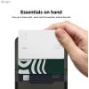 image:imageelago Magnetic Vegan Leather Wallet Card Holder 4Cards Compatible with MagSafe for iPhone Series  Secure Phone Wallet Scratch and Damage Protection Light GreyBlack