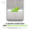 image:imageelago Magnetic Vegan Leather Wallet Card Holder 4Cards Compatible with MagSafe for iPhone Series  Secure Phone Wallet Scratch and Damage Protection Light GreyLight Grey