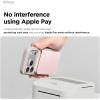 image:imageelago Magnetic Vegan Leather Wallet Card Holder 4Cards Compatible with MagSafe for iPhone Series  Secure Phone Wallet Scratch and Damage Protection Light GreyLovely Pink