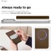 image:imageelago Magnetic Vegan Leather Wallet Card Holder 4Cards Compatible with MagSafe for iPhone Series  Secure Phone Wallet Scratch and Damage Protection Light GreyTaupe