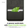 image:imageelago Magnetic Vegan Leather Wallet Card Holder 4Cards Compatible with MagSafe for iPhone Series  Secure Phone Wallet Scratch and Damage Protection Light GreyBlack