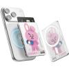 image:imageelago  BT21 Magnetic Clear Card Pocket Compatible with MagSafe for iPhone  Secore Phone Wallet Protection Official Merchandise CHIMMYCOOKY