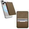 image:imageelago Magnetic Vegan Leather Wallet Card Holder 4Cards Compatible with MagSafe for iPhone Series  Secure Phone Wallet Scratch and Damage Protection Light GreyTaupe