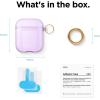 image:imageelago Clear Airpods Case with Keychain Designed for Apple Airpods 1 amp 2 Lovely PinkLavender