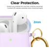 image:imageelago Clear Airpods Case with Keychain Designed for Apple Airpods 1 amp 2 Lovely PinkLavender